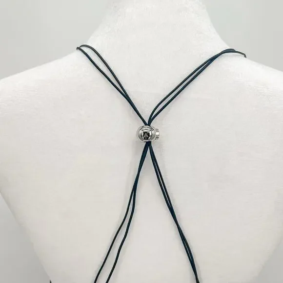 I.AM.GIA Ellery Dress Black Butterfly Long Large New with Tags - Picture 10 of 12